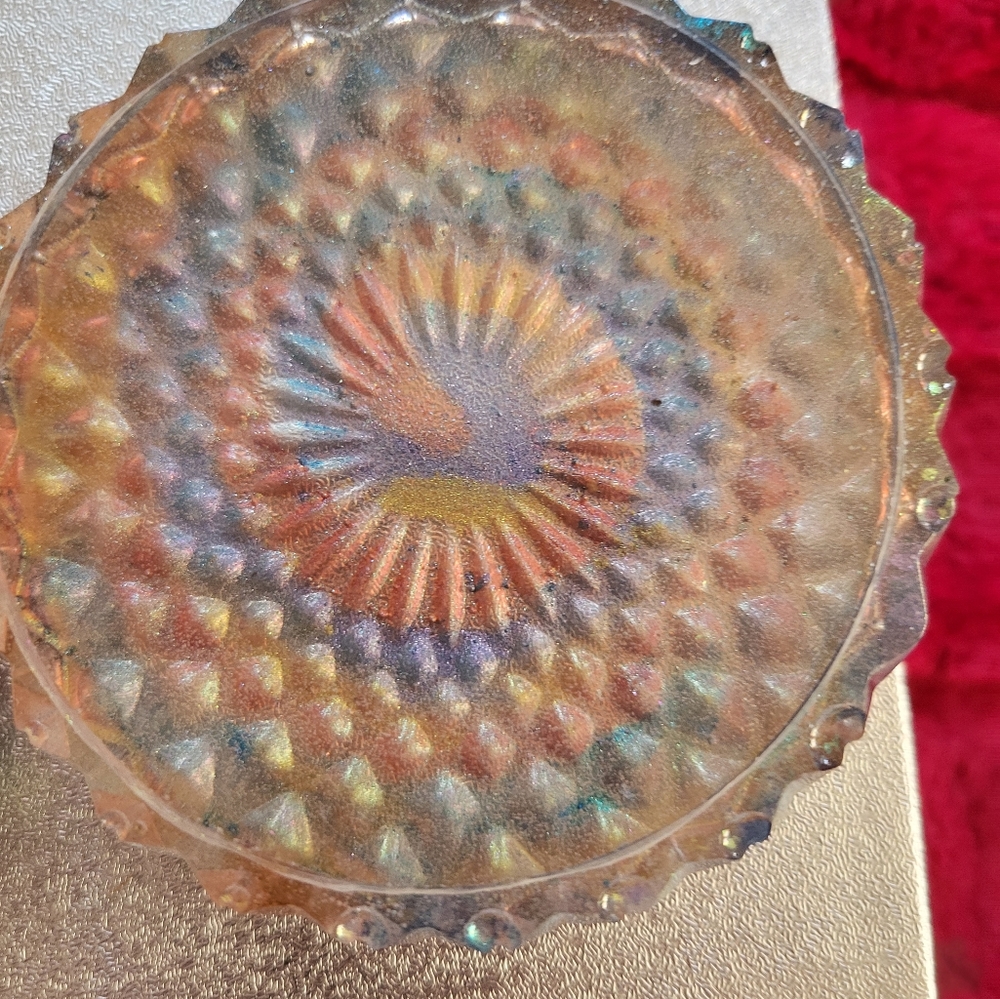 Handcrafted Epoxy Resin Jewelry Storage Box Multicolors